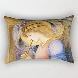 Angel Gabriel Antique Spiritual art Rectangular Pillow