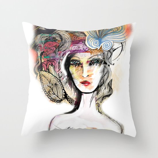 girl Throw Pillow