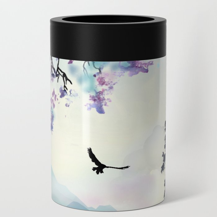 Mountain Scene Can Cooler