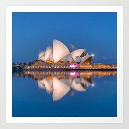 Australia Photography - Sydney Opera House In The Late Evening Art Print