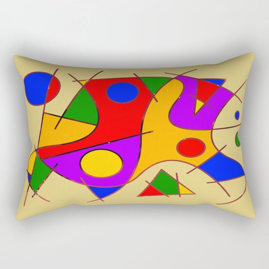 Abstract #206 Rectangular Pillow