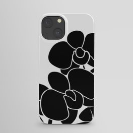 Orchids in black iPhone Case