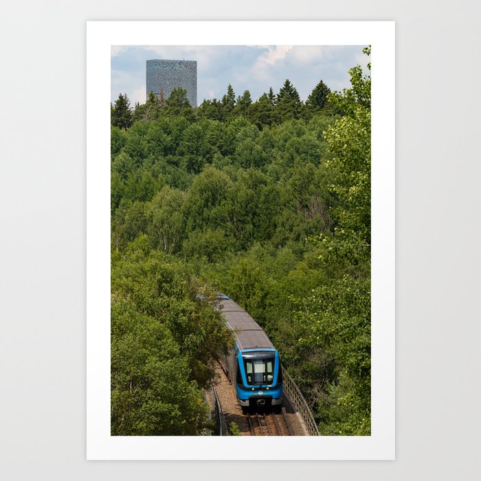 Stockholm tunnelbana Art Print