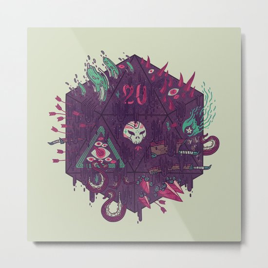 Die of Death Metal Print