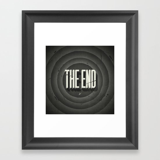 The End Framed Art Print