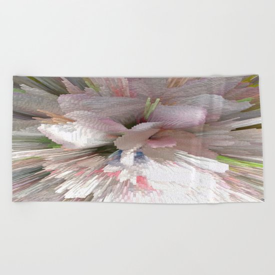 Abstract apple tree Beach Towel