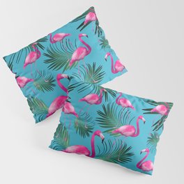 Summer Flamingo Palm Vibes #2 #tropical #decor #art #society6 Pillow Sham