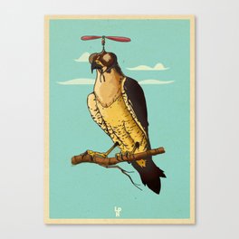 Making fun of the falcon Canvas Print