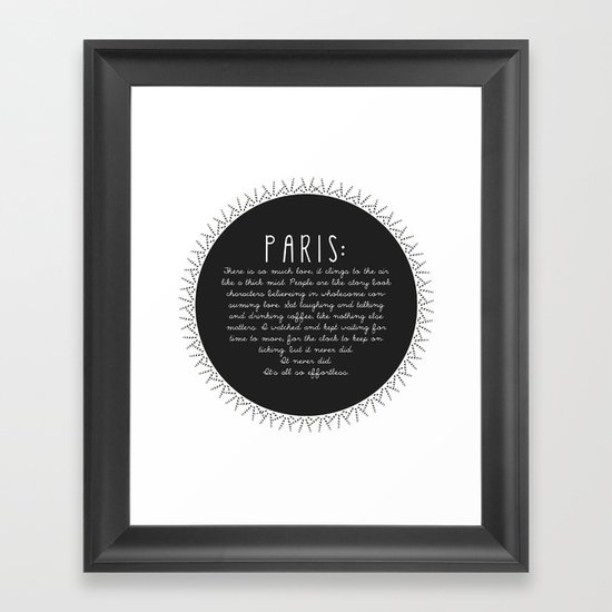 Paris Framed Art Print