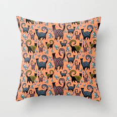 SNOBBY COCKTAILS Throw Pillow