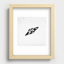 Lone UFO Recessed Framed Print