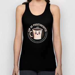 Mental Health Cup Of Positivicoffee Anxie Anxiety Unisex Tank Top