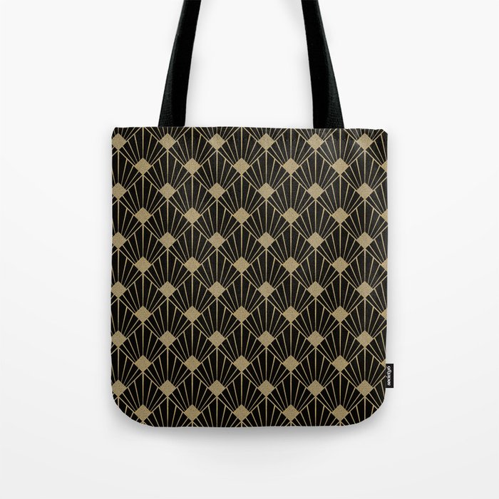 Black And Gold Art Deco Design Tote Bag