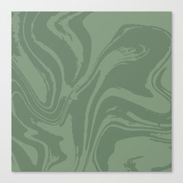 Abstract Swirl Marble (sage green) Canvas Print
