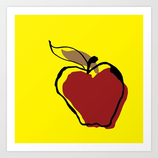 Apple for Teacher Art Print