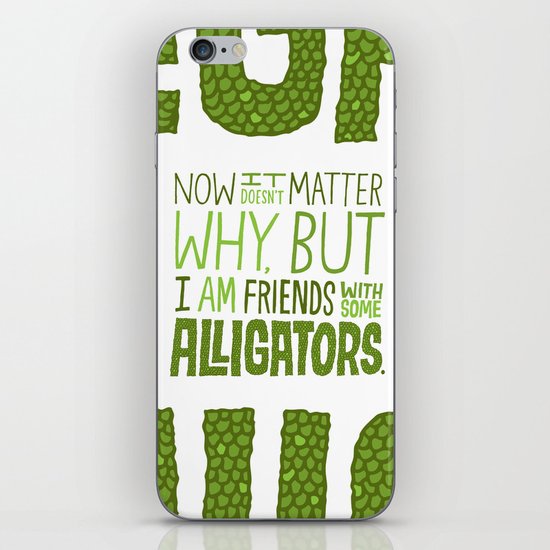 Aligator Friends iPhone & iPod Skin