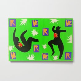 Henri Matisse - Verve IV gouache cut-out series portrait modernism painting Metal Print | Louvre, Jazz, Modernart, Sun, Heartsonfire, Freedom, Emeraldgreen, Verve, Happy, Dancing 