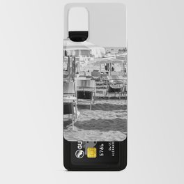 Beach Day in Positano | Amalfi Coast in Black and White Art Print | Summer in Italy Travel Photography Android Card Case