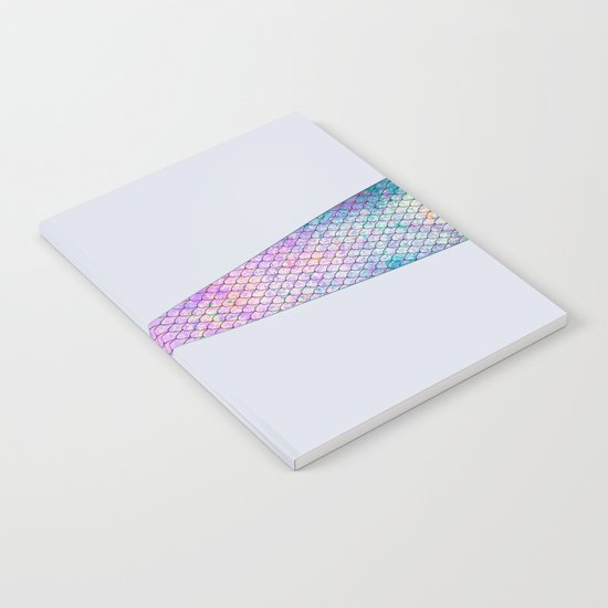 mermaid tail (purple & green) Notebook