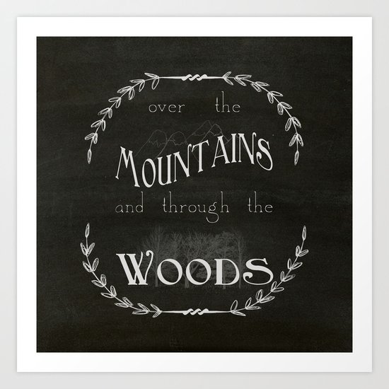 Over the Mountains Art Print