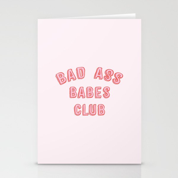 BAD ASS BABES CLUB Stationery Cards