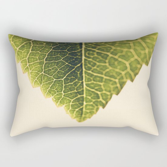 green leaf abstract Rectangular Pillow