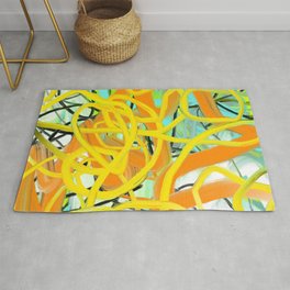 Abstract expressionist Art. Abstract Painting 17. Area & Throw Rug