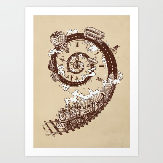 Time Travel Art Print