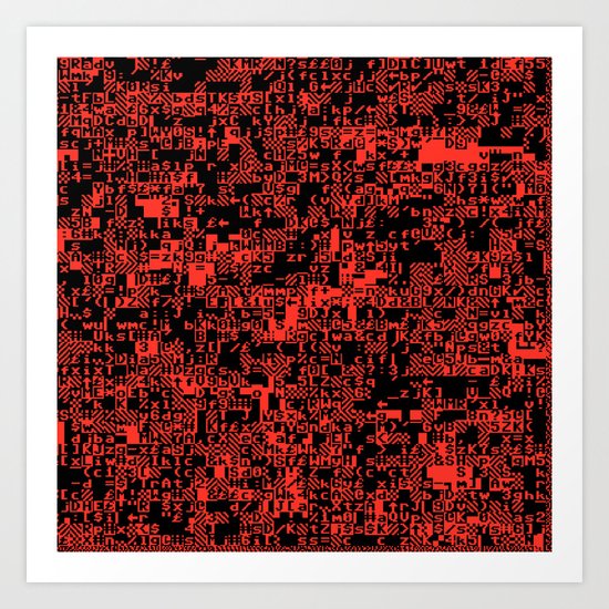 ASCII Art Print