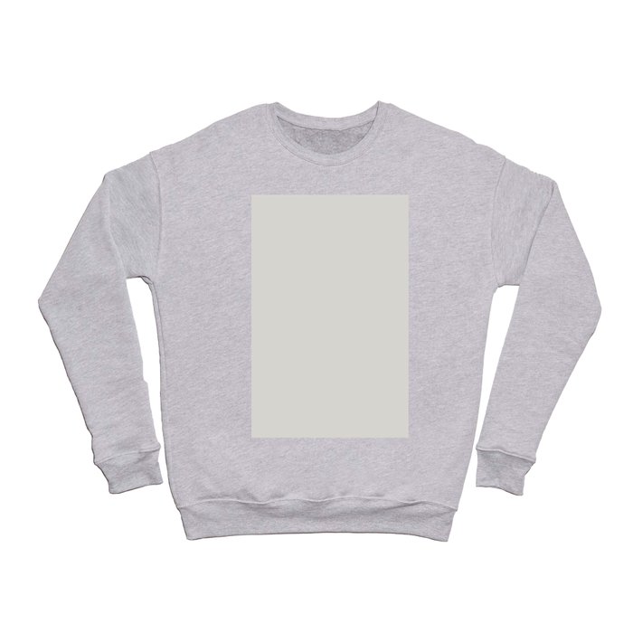 Foam Off white Solid Color Accent Shade Hue Matches Sherwin Williams Reserved White SW 7056 Crewneck Sweatshirt by Simply Solid Colors