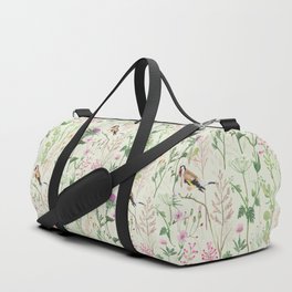 Goldfinch and Beautiful Weeds Duffle Bag