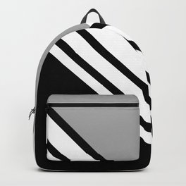 WHITE GREY BLACK Backpack
