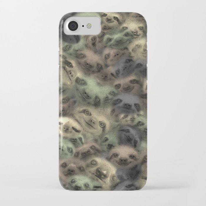 Sloth camouflage iPhone Case