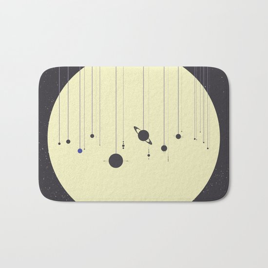Solar System (you are here) Strings Bath Mat