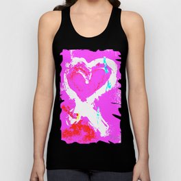 Pink Graffiti Ribbon for Breast Cancer Research by Jeffrey G. Rosenberg Tank Top