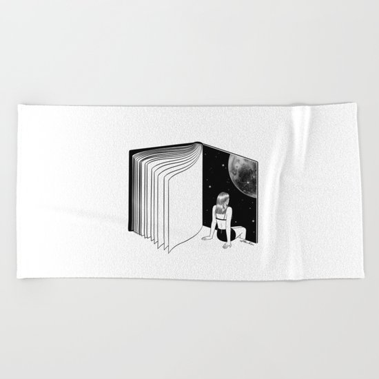 Reading is Dreaming with Your Eyes Open Beach Towel