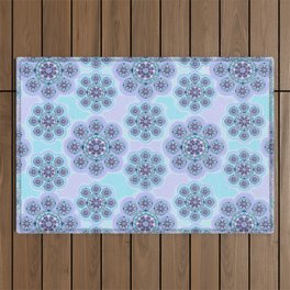 Mandala Snowflake Outdoor Rug