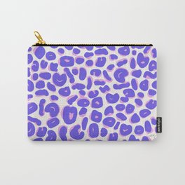 Leopard Print Abstractions – Periwinkle Carry-All Pouch