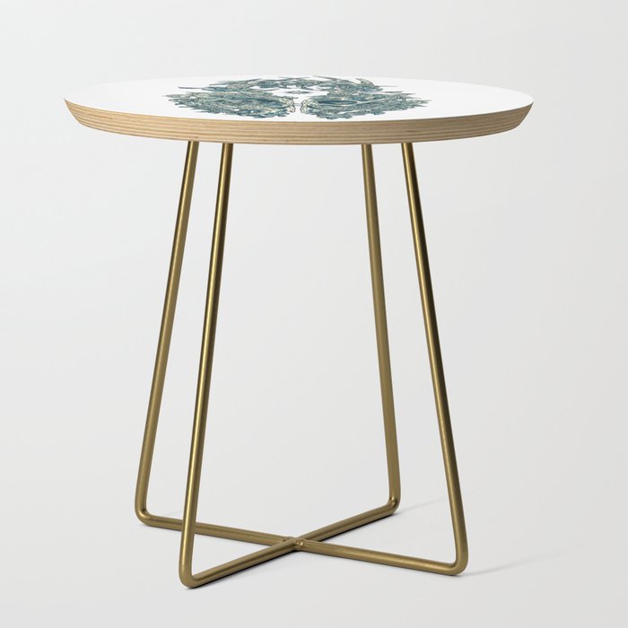 Lichen Side Table By Kate O Hara Society6, Round Table Lichen