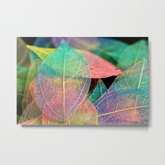 Skeleton Leaves Metal Print