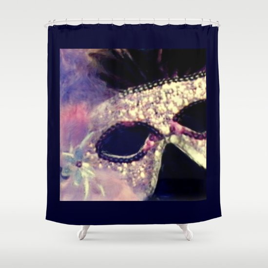 Mardi Gras Mask Shower Curtain