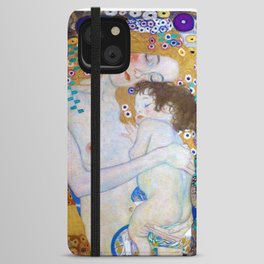 Gustav Klimt "The Three Ages of Woman" (detail 1.) iPhone Wallet Case