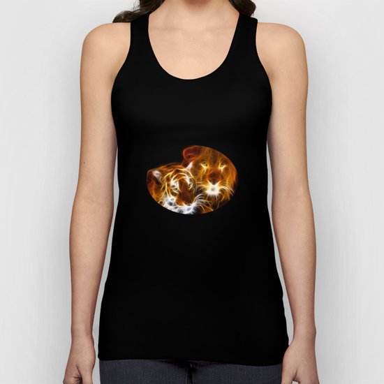 tiger lion Unisex Tank Top