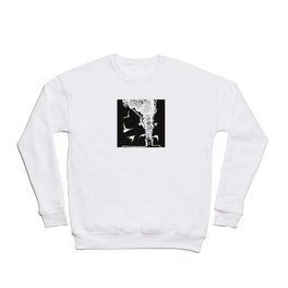 Crows and White Smoke Crewneck Sweatshirt