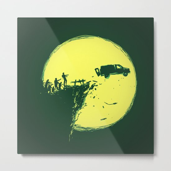 Zombie Invasion Metal Print