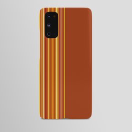 Burnt orange and warm stripes Android Case
