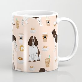 English Springer Spaniel coffee lover dog breed pet portraits custom dog gifts Coffee Mug