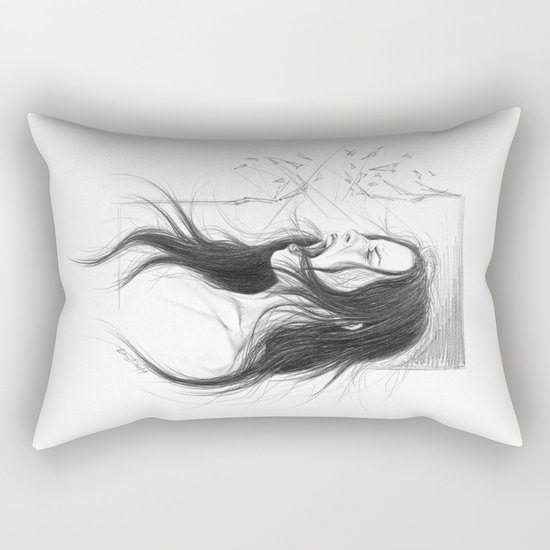 Pain into anger Rectangular Pillow