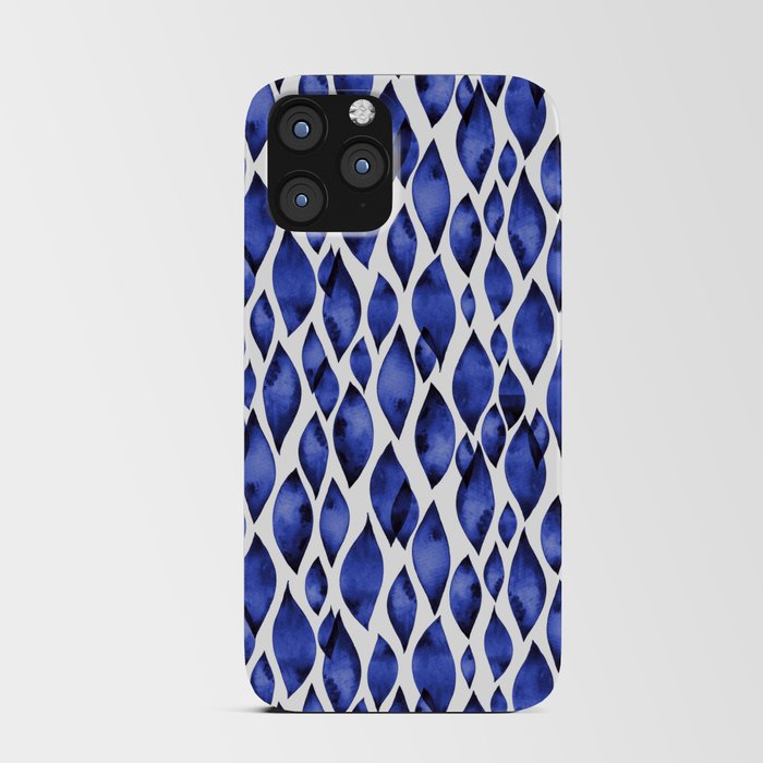Leaf Drips – Navy iPhone Card Case