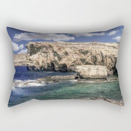 Azure Window Attraction In Gozo Island Rectangular Pillow